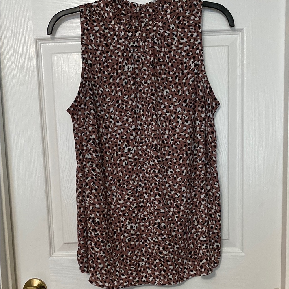 Torrid Purple and Black Patterned Top